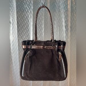 Gun Tote'n Mamas Concealed Carry Brown Swede Purse Shoulder Bag